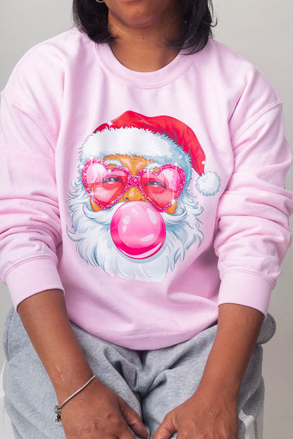 Santa Bubble Gum Christmas Sweatshirt