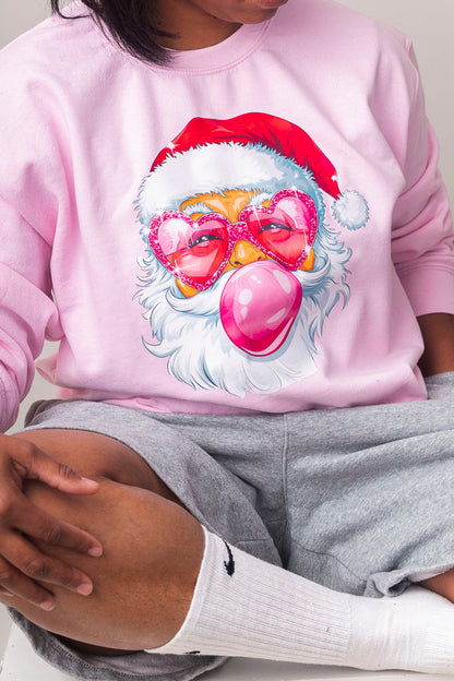 Santa Bubble Gum Christmas Sweatshirt